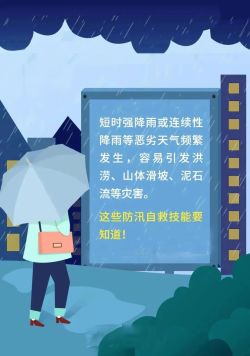 洪水、山體滑坡、城市內(nèi)澇……災(zāi)害發(fā)生時(shí)如何避險(xiǎn)？