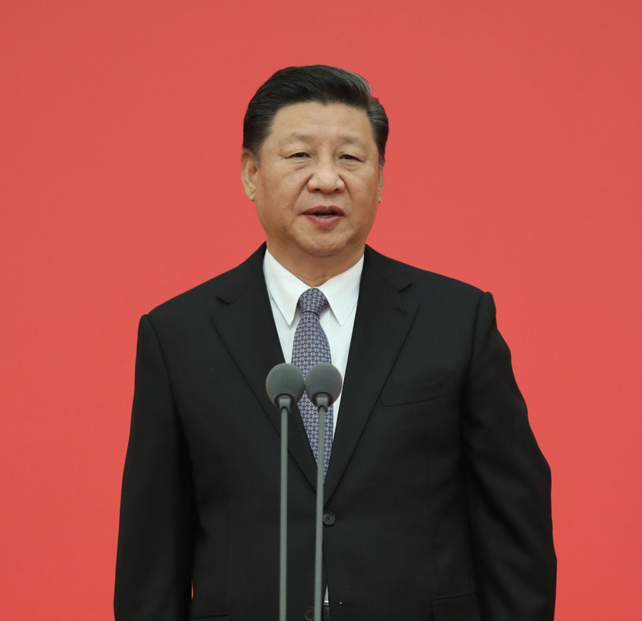 習(xí)近平向國家綜合性消防救援隊伍授旗并致訓(xùn)詞