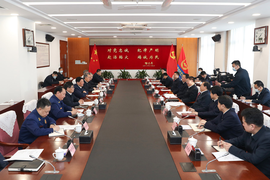 應(yīng)急管理部與湖北省委省政府在京舉行工作會談