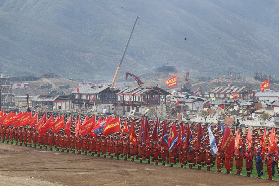 國務(wù)院抗震救災(zāi)指揮部辦公室、應(yīng)急管理部、云南省政府聯(lián)合舉行“應(yīng)急使命·2023”高山峽谷地區(qū)地震救援演習(xí)